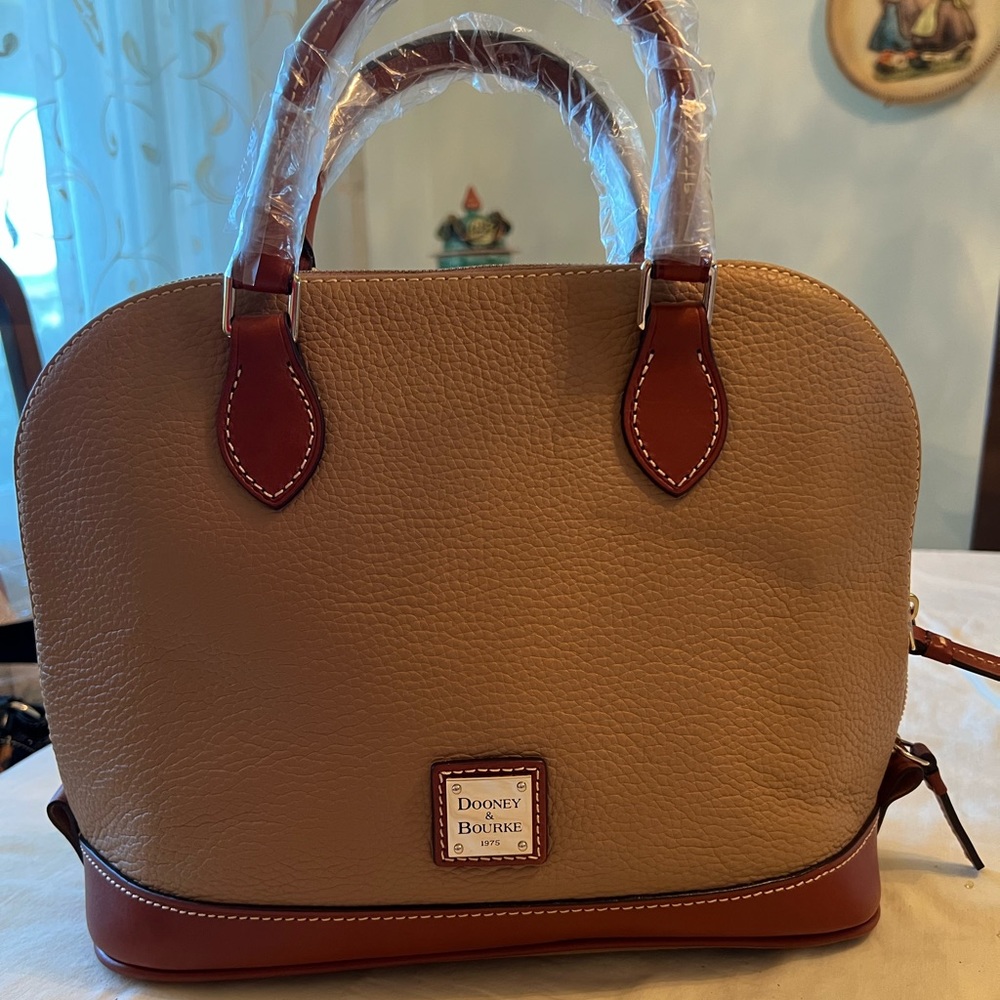 NEW! Desert Rooney & Bourke Zip Satchel